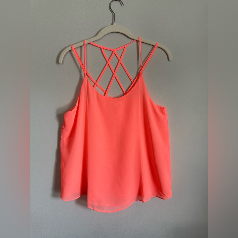 Mine Neon Pink Strappy Camisole